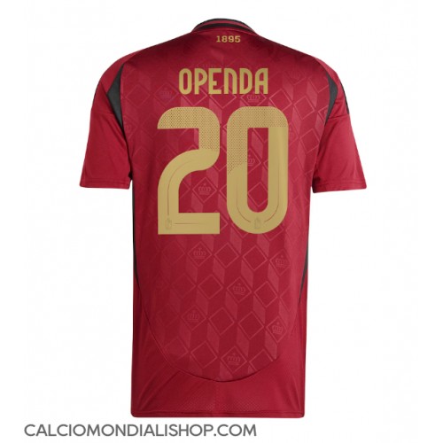 Maglie da calcio Belgio Lois Openda #20 Prima Maglia Europei 2024 Manica Corta